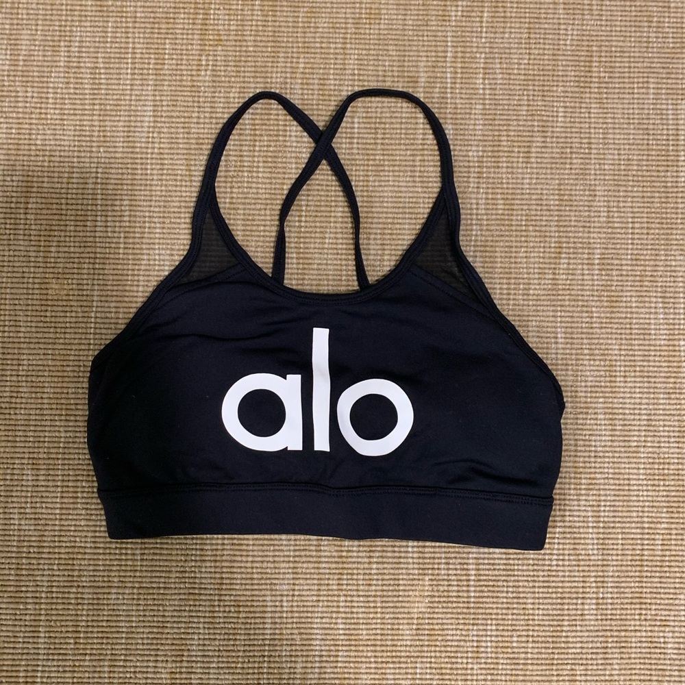 Alo yoga starlet logo sports bra